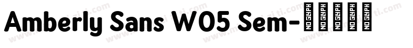 Amberly Sans W05 Sem字体转换